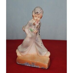 Sailor Boy with Pipe Cast Figurine Dutch Statue Antique Painted Walking